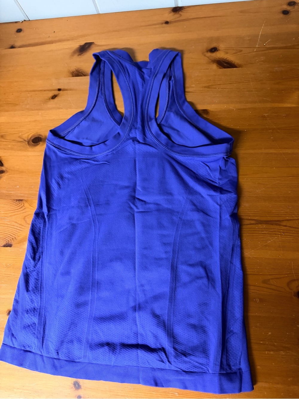Women’s Racerback Active Tank Top - Blue - Picture 2 of 2